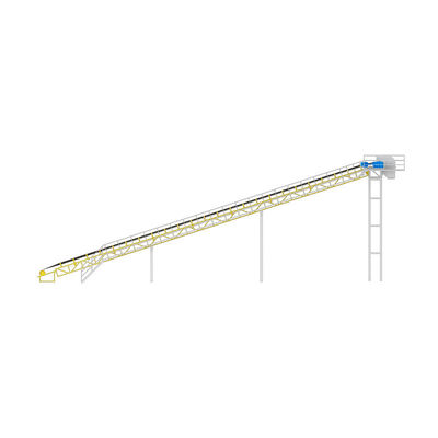 Flexible lay-out and operation bandconveyor 5,5-16,5 kW met eenvoudige structuur
